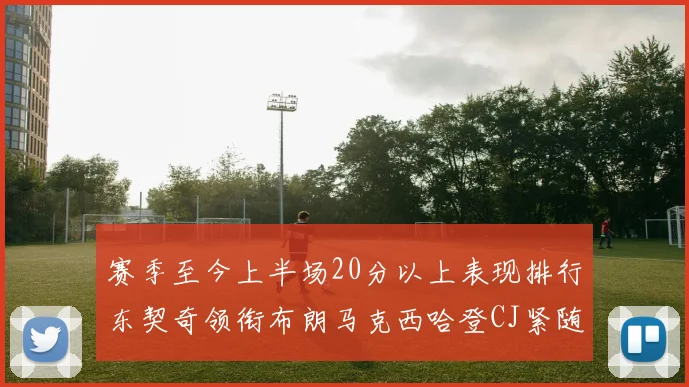 赛季至今上半场20分以上表现排行东契奇领衔布朗马克西哈登CJ紧随其后